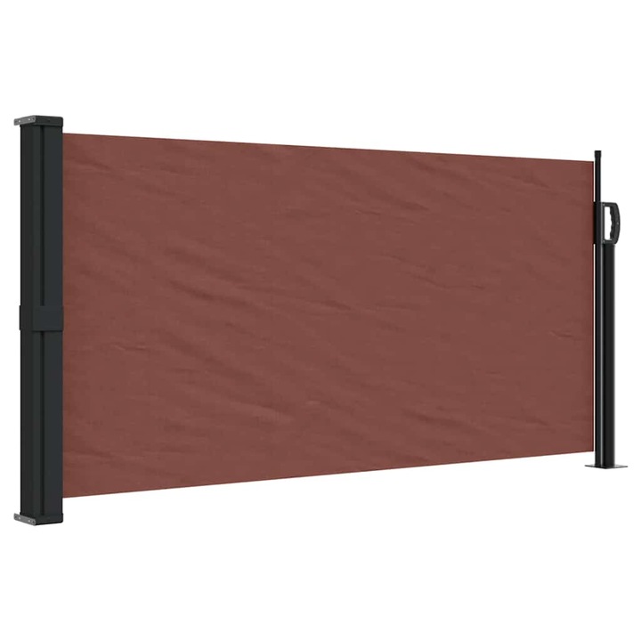 Copertina laterala retractabila vidaXL, maro, 100x300 cm, 4.05 kg