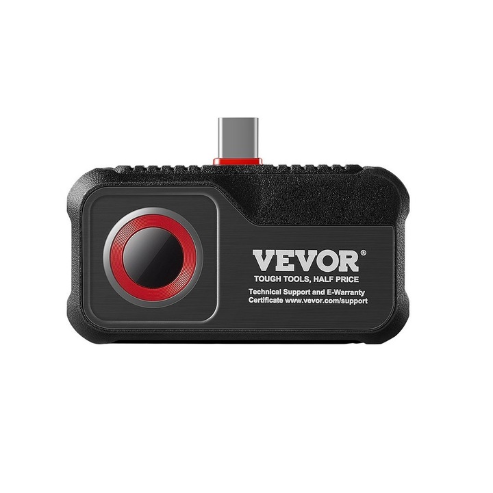Термокамера за телефон Vevor HT-203U, Подходяща за Android телефон и таблет, Температурен диапазон -20°C до 550°C