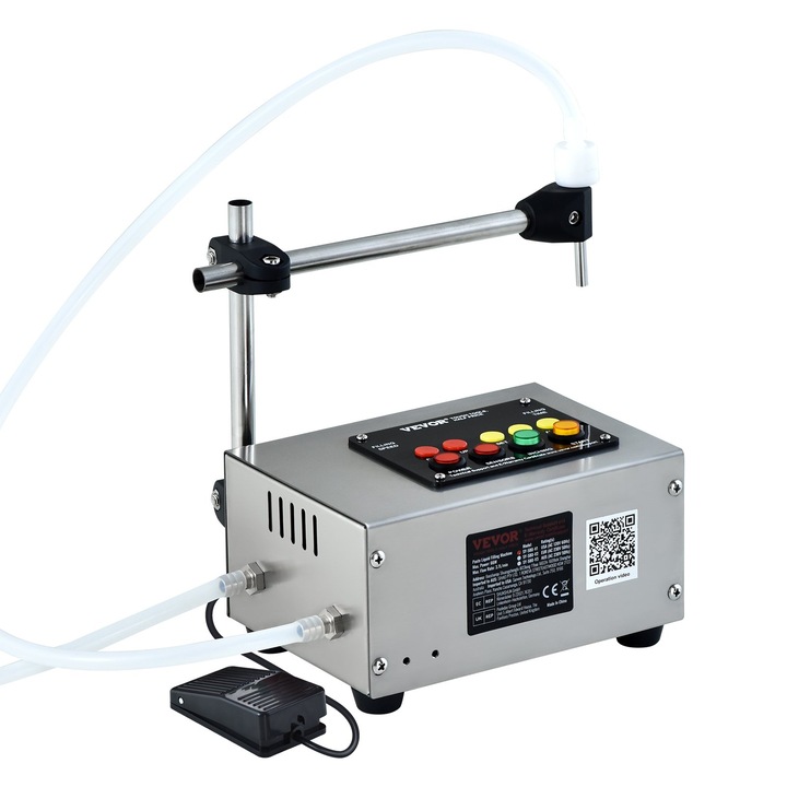 Masina de umplere cu lichid, Vevor, SY-580-V1, Interval de umplere 10 pana la 4000 ml