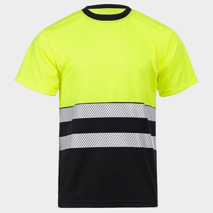 Сигнална тениска Stenso Prisma HV, жълт, XL
