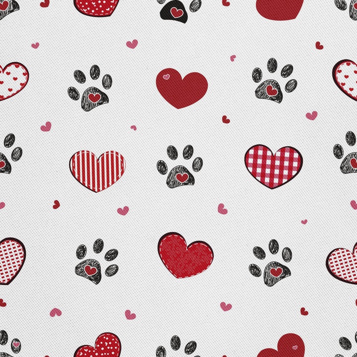 Material textil, Labele sI inimioare, Poliester 100%, 210g/pm, Dimensiune: 100cm x 155cm