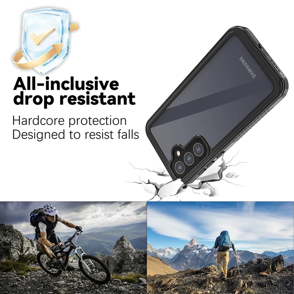 Husa impermeabila, Smarphosis, pentru Samsung Galaxy A55 5G, Negru