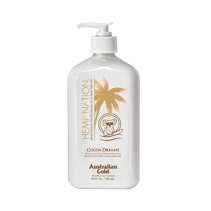 Crema de corp pentru prelungirea bronzului Australian Gold HEMP NATION COCOA 535 ml