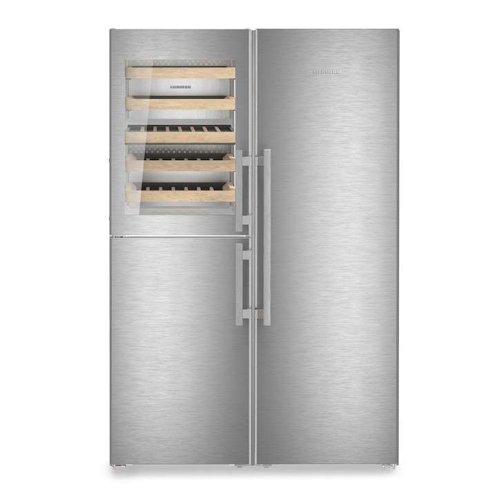 Двукрилен хладилник Side by side XRCst 5295 Peak, NoFrost, BioFresh, Обем 687 л, Клас D, Височина 185.5 cм, Inox