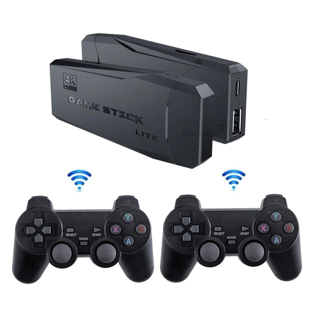 Set Consola jocuri TV + 2 Controlere, Negru