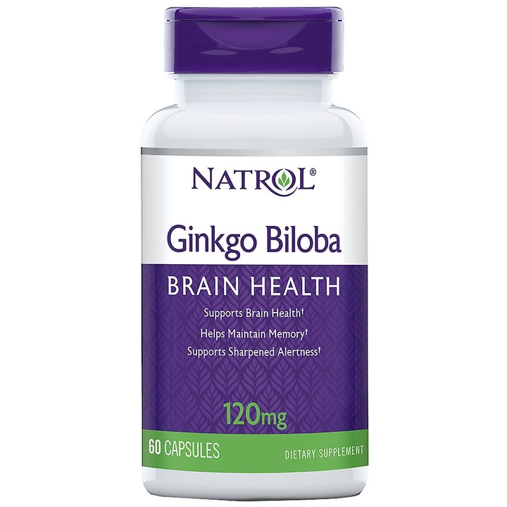 Supliment alimentar Natrol Ginkgo Biloba, 120 mg, 60 capsule