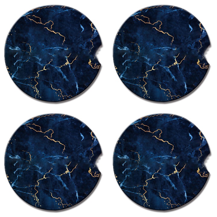 Absztrakt kerámia italalátétek márvány textúrával, nedvszívó, többszínű