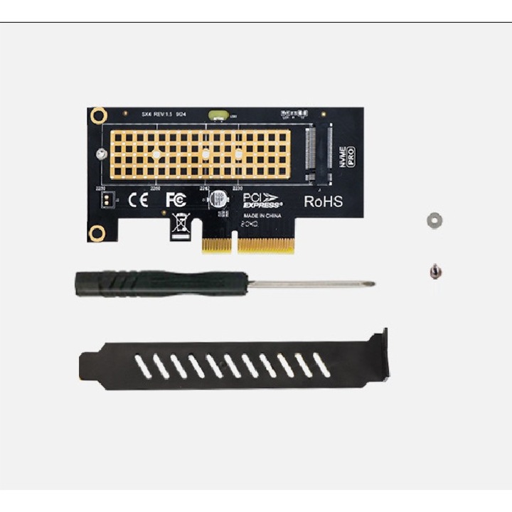Axagon PCEM2-N PCI-Express x4 вътрешен адаптер, JENUOS®, за свързване на NVMe M.2 SSD към компютър, Поддържа PCI-E X4 X8 x16
