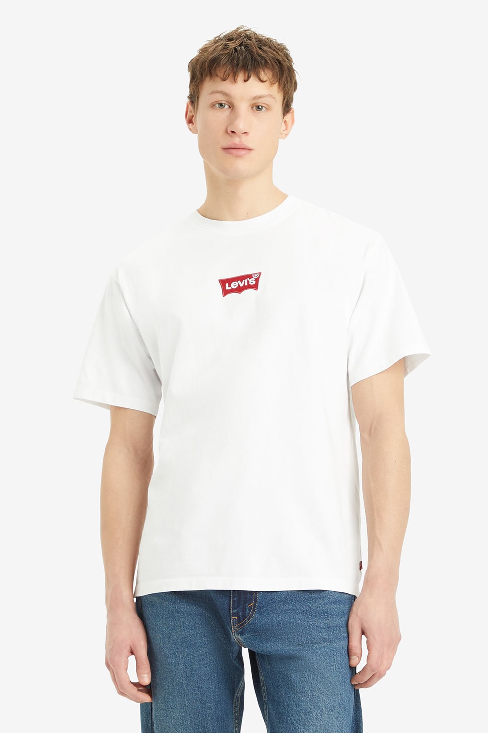 Levi's, Youth Tricou lejer cu logo, Rosu, Alb, M