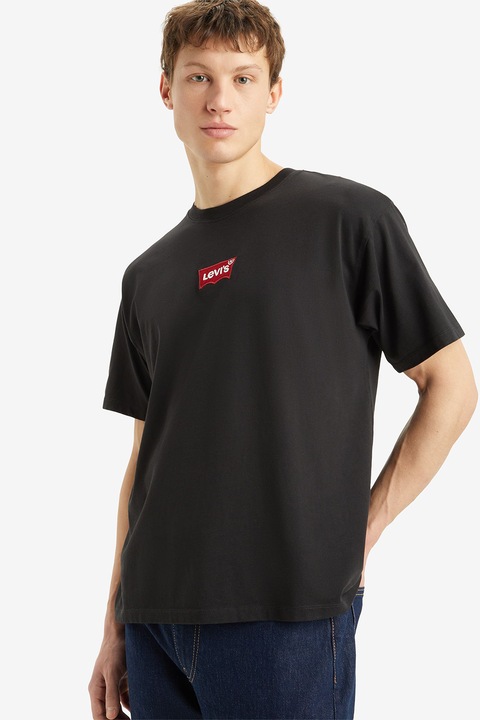 Levi's, Youth Tricou lejer cu logo, Rosu/Negru