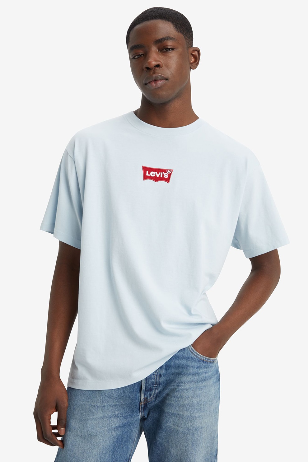Levi's, Youth Tricou lejer cu logo, Rosu, Verde pal, L