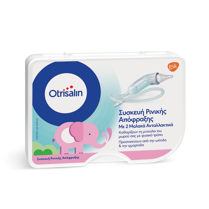 OTRISALIN, GlaxoSmithKline orrszívó, babáknak és gyerekeknek, készlet 1 db + 2 eldobható fej