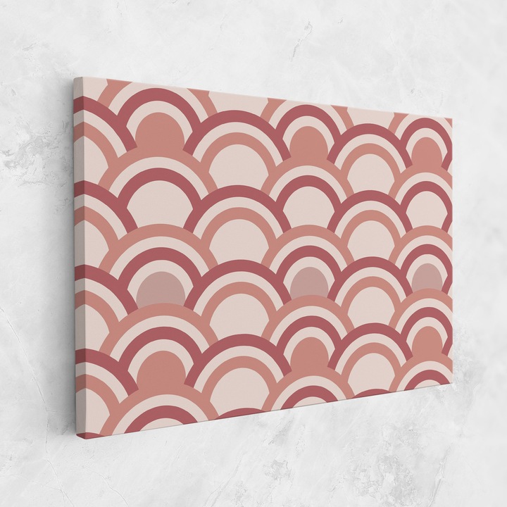 Картина на платно, ARTHUB, 20x30 cm | Спалня и Дневна, Абстрактни, Геометрични, Pink Semi