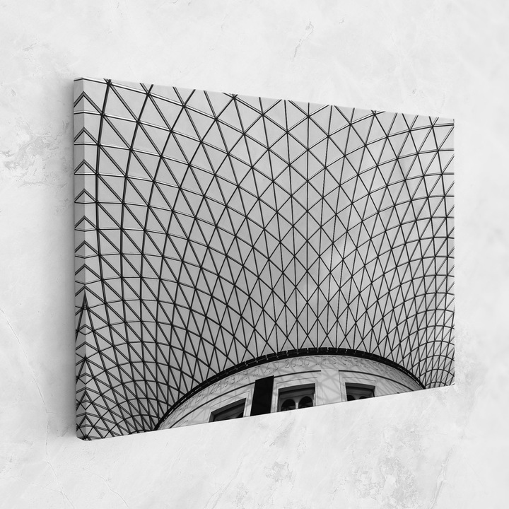 Картина на платно, ARTHUB, 50x70 cm | Спалня и Дневна, Абстрактни, Геометрични, Triangle Ceiling