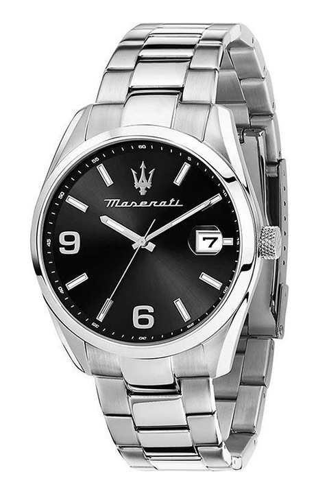 Maserati, Кварцов часовник от неръждаема стомана, Сребрист