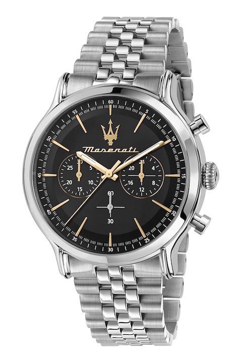 Maserati, Часовник от неръждаема стомана с хронограф, Сребрист