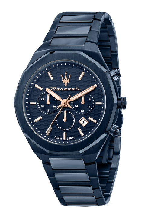 Maserati, Ceas cronograf de otel inoxidabil, Bleumarin