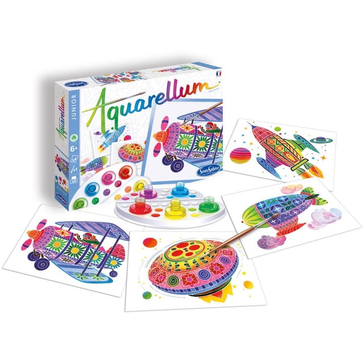 Set de pictura Aquarellum Junior, Sentosphere, multicolor, ecologic, 18x25cm, +6 ani