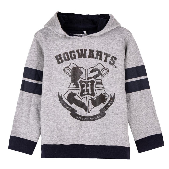 Bluza copii, Cerda, Hogwarts Harry Potter, bumbac cu poliester, gri, 122-158cm