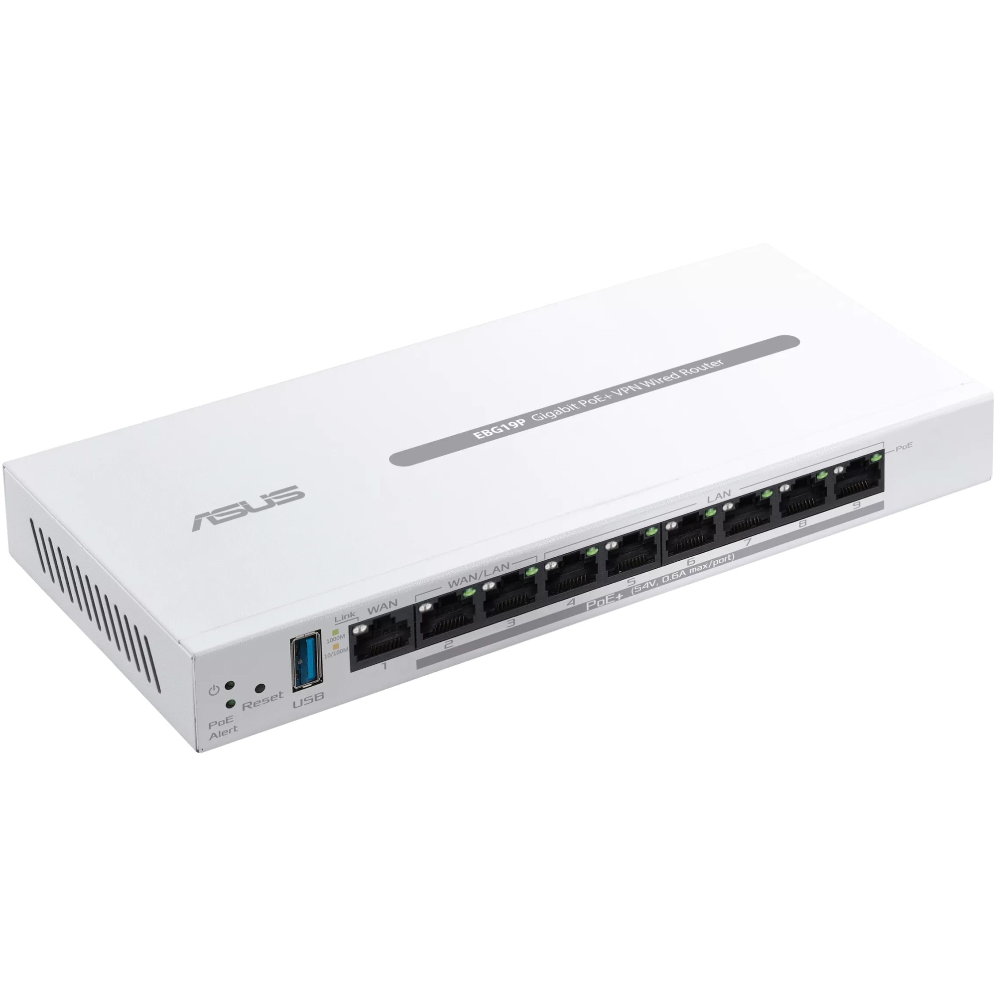 Router PoE+ Business ASUS ExpertWiFi EBG19P, 8 porturi PoE+, 123W, 1 ...