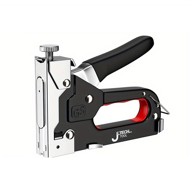 Pistol de unghii 4 in 1 pentru bricolaj si decoratiuni interioare, negru