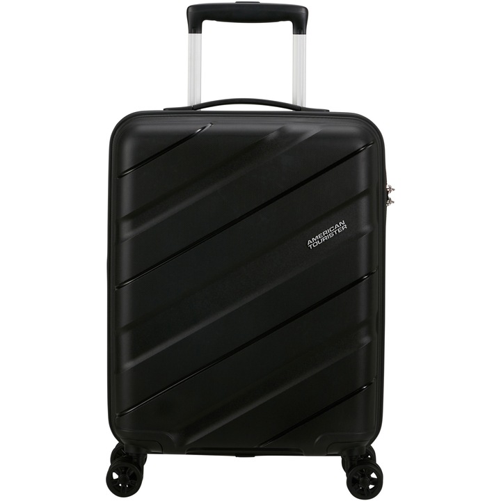 Troler cabina American Tourister JetDriver 3.0 55 cm, spinner, TSA, PP, negru