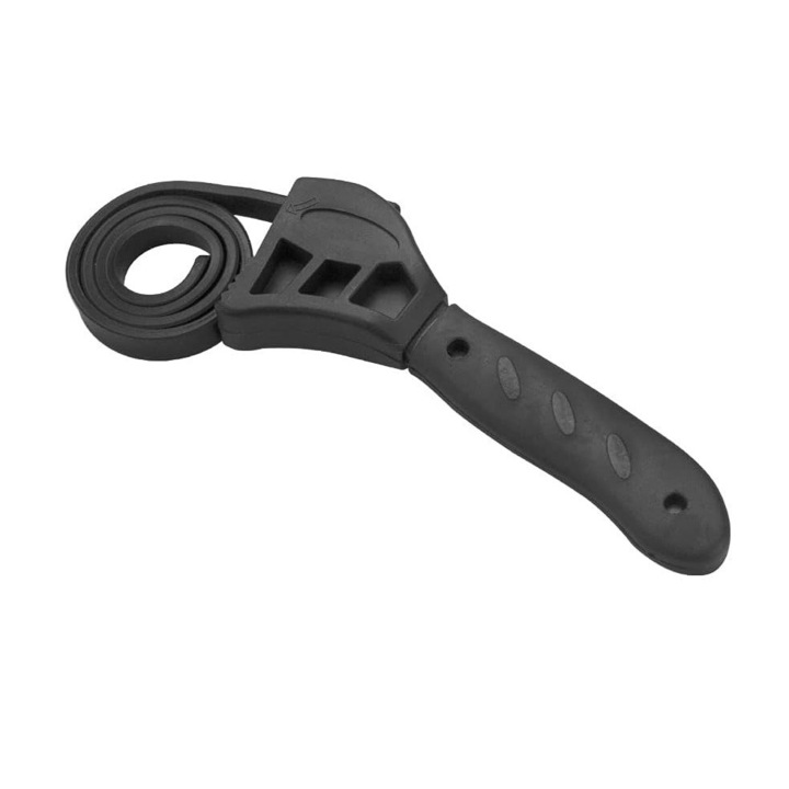 Jormftte регулируем лентов гаечен ключ, износоустойчива гума, черен, 50см
