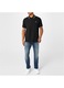 Tricou polo barbati Slazenger Tipped, bumbac/poliester, maneca scurta, negru, L