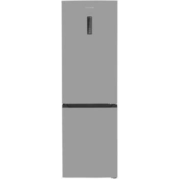 Combina Frigorifica Daewoo RN-357DNFX, 347 l, No Frost, Iluminare LED, Display, Clasa F, H 193.5 cm, Inox