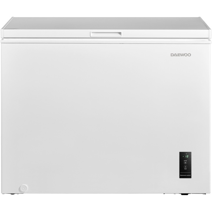 Lada frigorifica Daewoo FF-324MEW, 246 l, Control digital, Clasa E, Conversie frigider-congelator, Alb