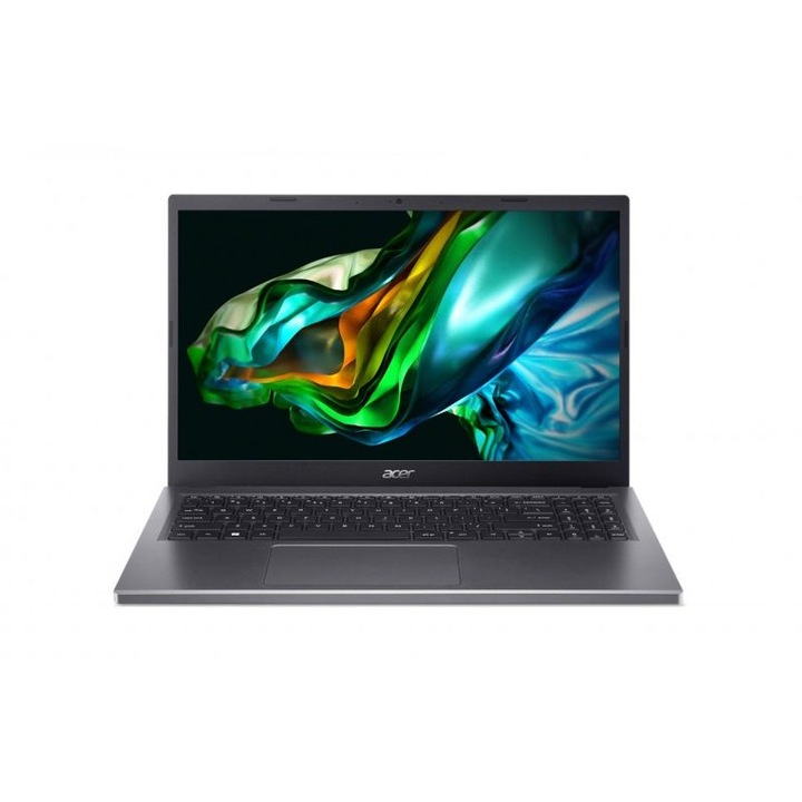 Acer Aspire A515-48M-R2CM 15.6" FullHD laptop, AMD Ryzen 3-7330U, 8GB, 512GB SSD, AMD Radeon Graphics, FreeDOS, Magyar billentyűzet, Szürke