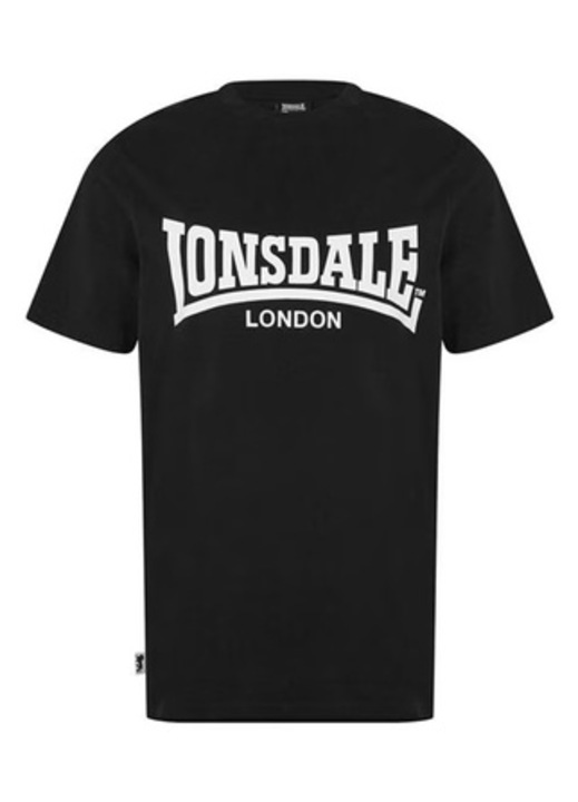 Мъжка тениска Lonsdale Essentials, памук, бяла,, Черен