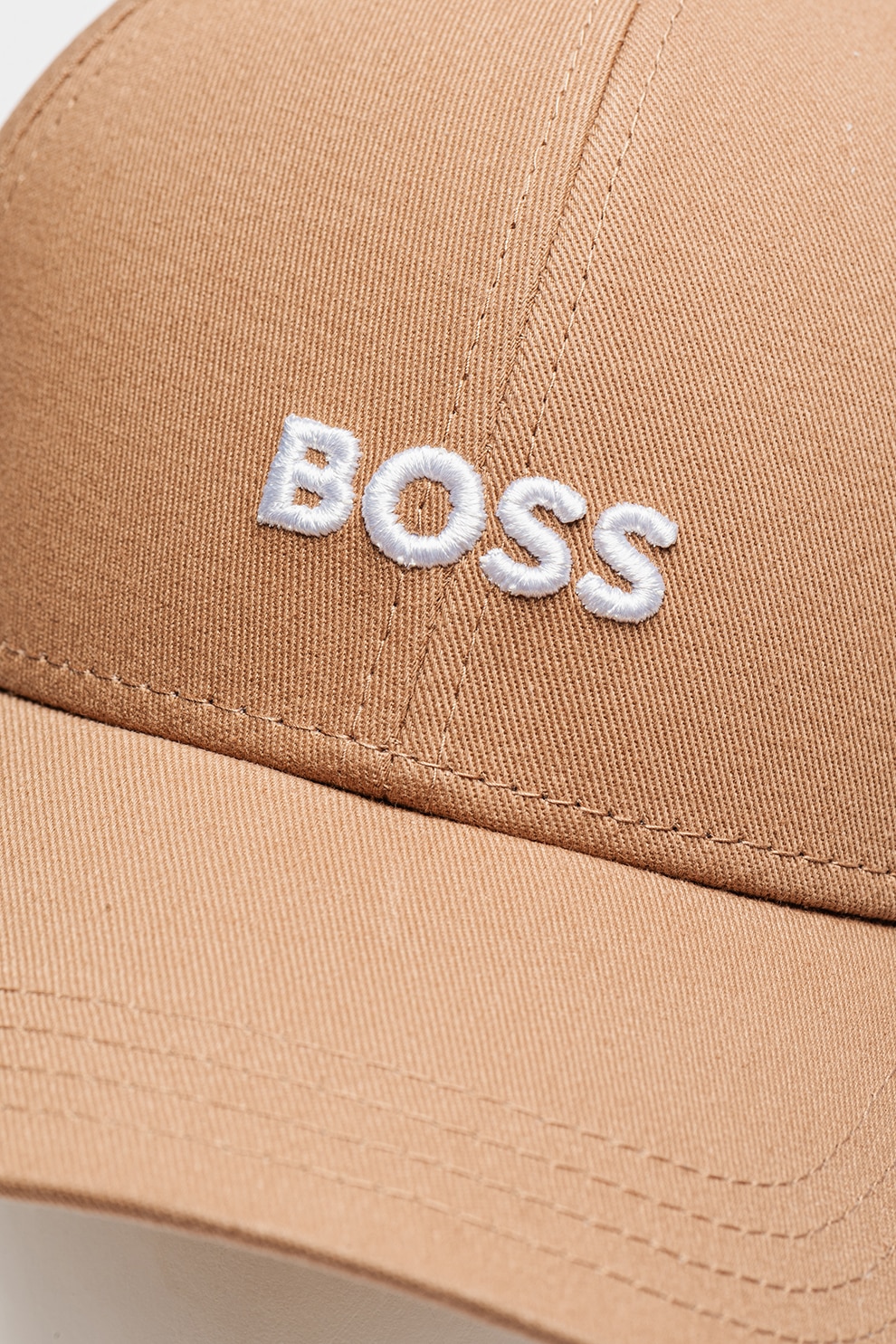 BOSS, Sapca baseball cu logo brodat, Bej - eMAG.ro