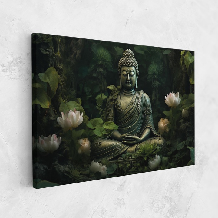 ARTHUB, Vászonkép 40x60 cm, Buddha Lotus Flower | Hálószoba és Nappali, Modern, Buddha