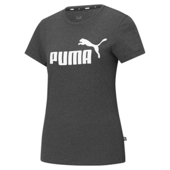 Tricou dama Puma No1 Logo QT, maneca scurta, gri, Gri