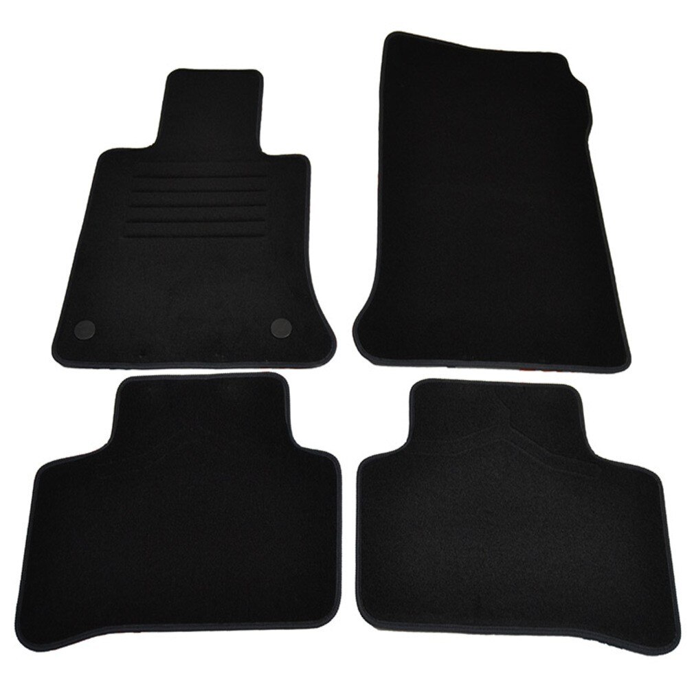 Set covorase auto BestAutoVest din mocheta, pentru Mercedes Clasa GLK 2008- Negru, 4 buc.
