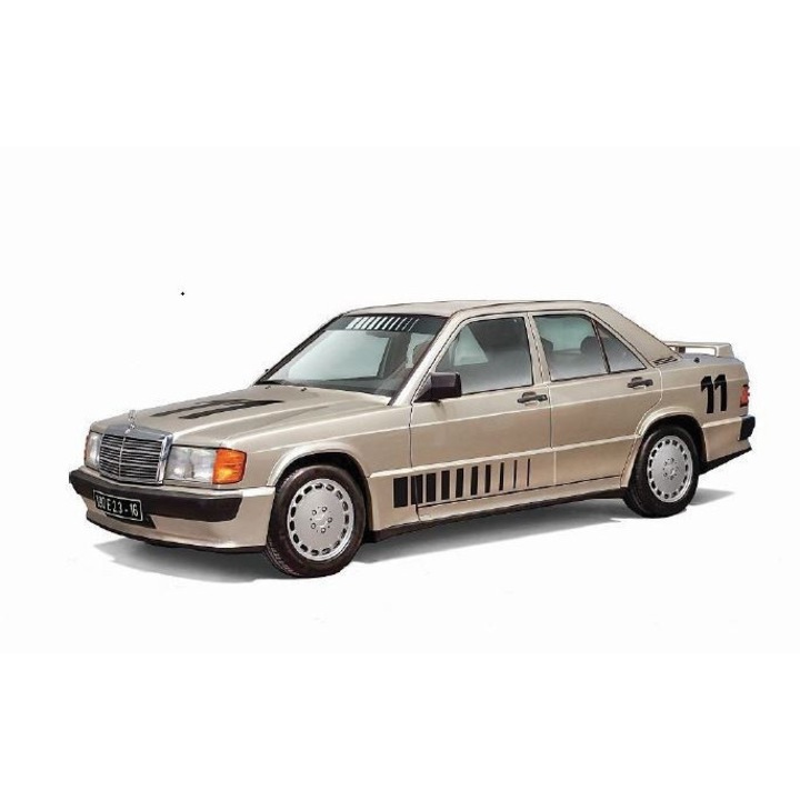 Italeri Mercedes 190E 2.3 16V autómodell, szerelőkészlet, 1/24