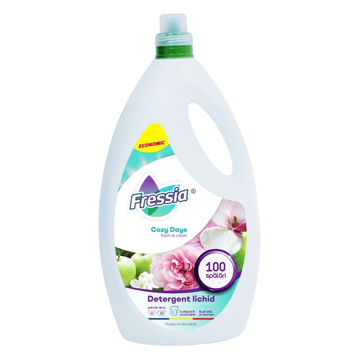 Detergent lichid Fressia, 100 spalari, 5L, Cozy Days