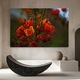 Tablou Canvas, 80x120 cm, Dormitor Si Living, Flori, Flori In Natura, Red Orange Wild