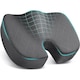Perna ortopedica sezut, Spuma cu memorie Premium, design ergonomic, protectie stiintifica a coloanei vertebrale, modelarea feselor, disipare a caldurii respirabila, husa detasabile, gri