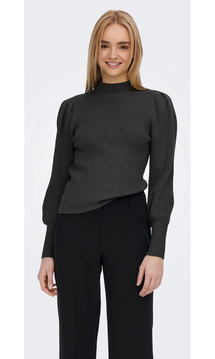 Kötött pulóver ONLKATIA, Sötétszürke