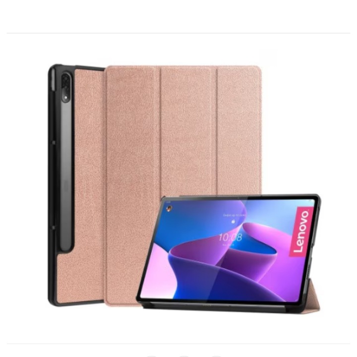 Капак ANUTETOUNI® за таблет Lenovo Tab P12, 12.7 инча, розово злато