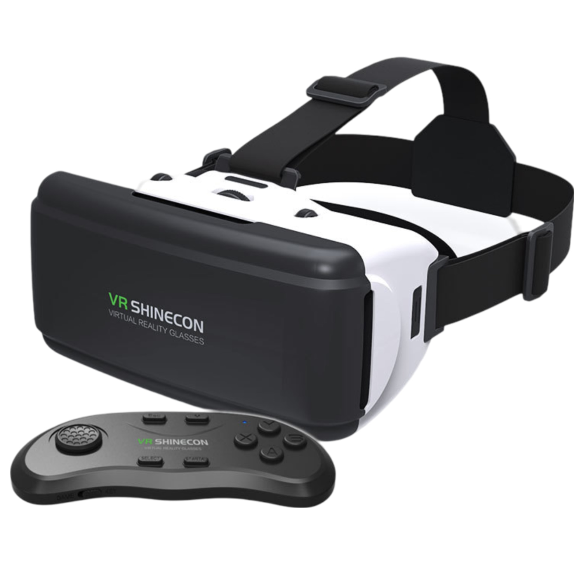 Ochelari VR 3D Shinecon Pentru Telefon, Controller Pad, Lentile Acril,  Realitate Virtuala Jocuri, Video, Filme, Universal, IOS, Android, Telefoane  4.7-6 Inch, ABS, 183 Grame, Negru - eMAG.ro