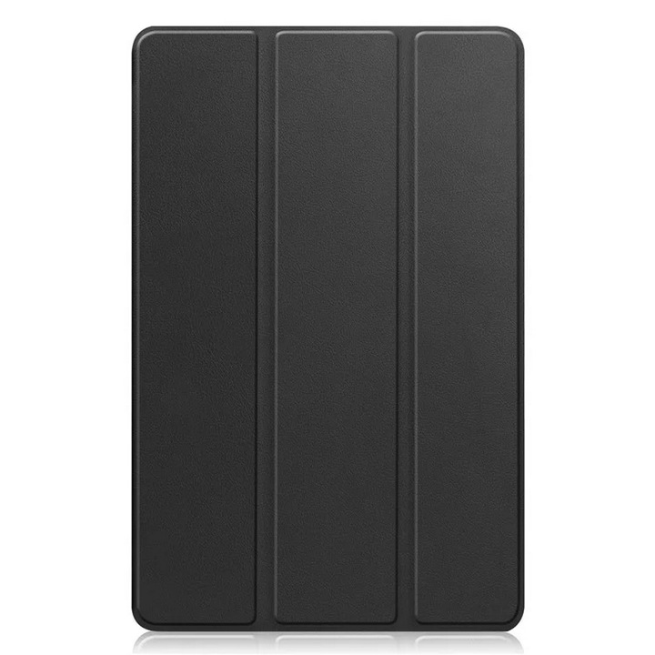 Tablet tok, kompatibilis, Samsung Galaxy Tab A9 LTE (SM-X115) / Galaxy Tab A9 WIFI (SM-X110) Gigapack tok álló, bőr hatású (aktív flip, oldalra nyíló, trifold, asztali tartó) fekete, gigapack csomagolás