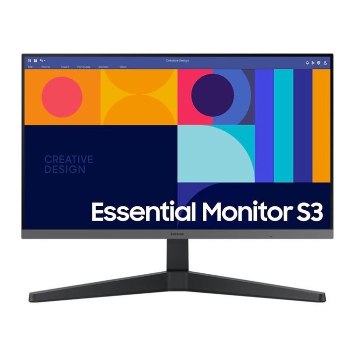 Monitor, SAMSUNG LS27C330GAUXEN, 68.58 cm (27"), 1920 x 1080, IPS, 100 Hz, 16:9, 4 ms, FHD, HDMI, DP, (D), Fekete