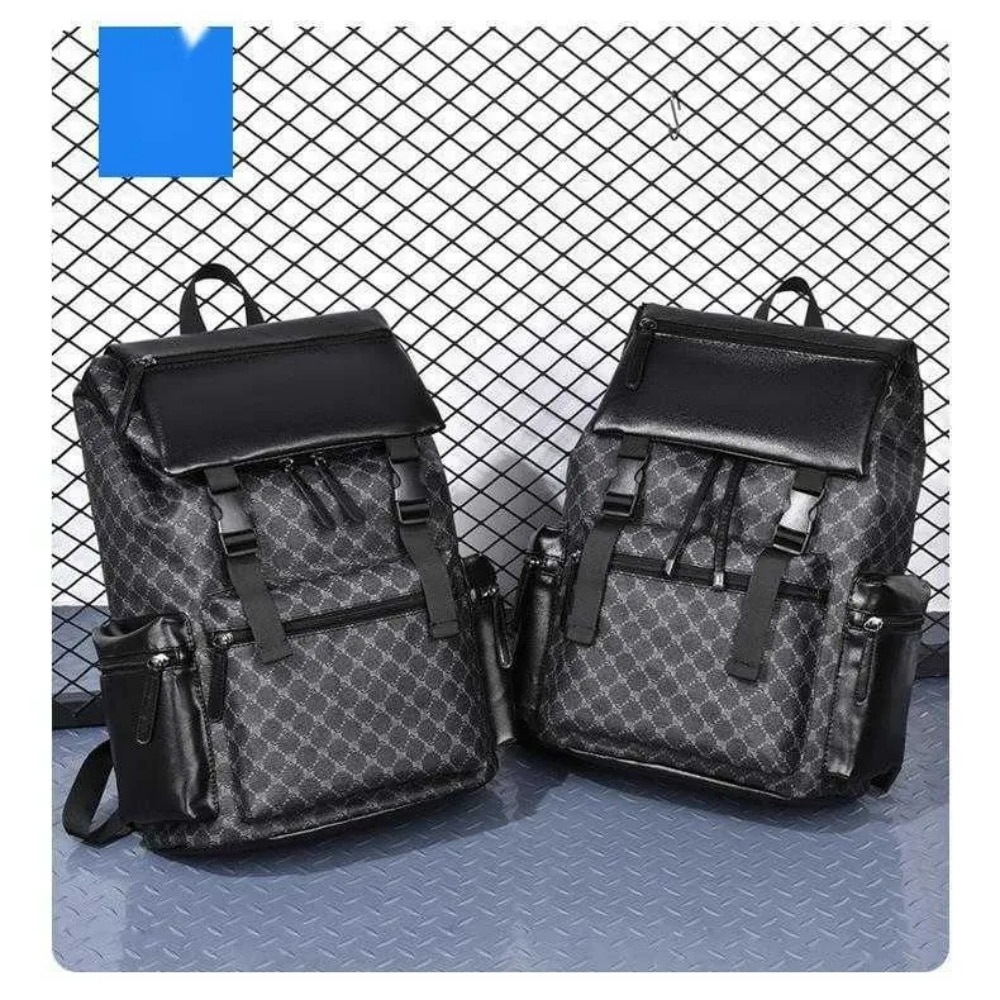 Rucsac laptop multifunctional, MOSMAOO®, aspect de piele, pentru calatorii, business, cu port de incarcare USB, Antiimpermeabila, Multiple buzunare, Deschidere cu Fermoar, 39x14x28cm, Negru lucios