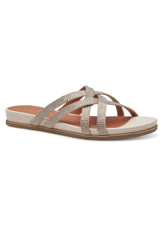 Jana Soft Line női keresztpántos papucs 27161-42-400 bézs 07215 Méret 39