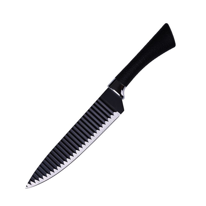 6 darabos konyhai késkészlet - fekete RTZ-9001