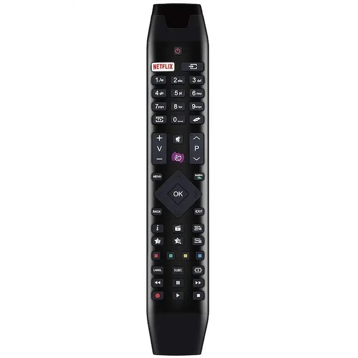 Telecomanda universala compatibila cu TV LED HITACHI RC 49141, neagra