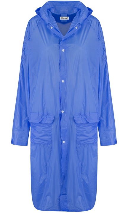 Trenci unisex, 100% PVC, impermeabila, marimea S EU, Albastru